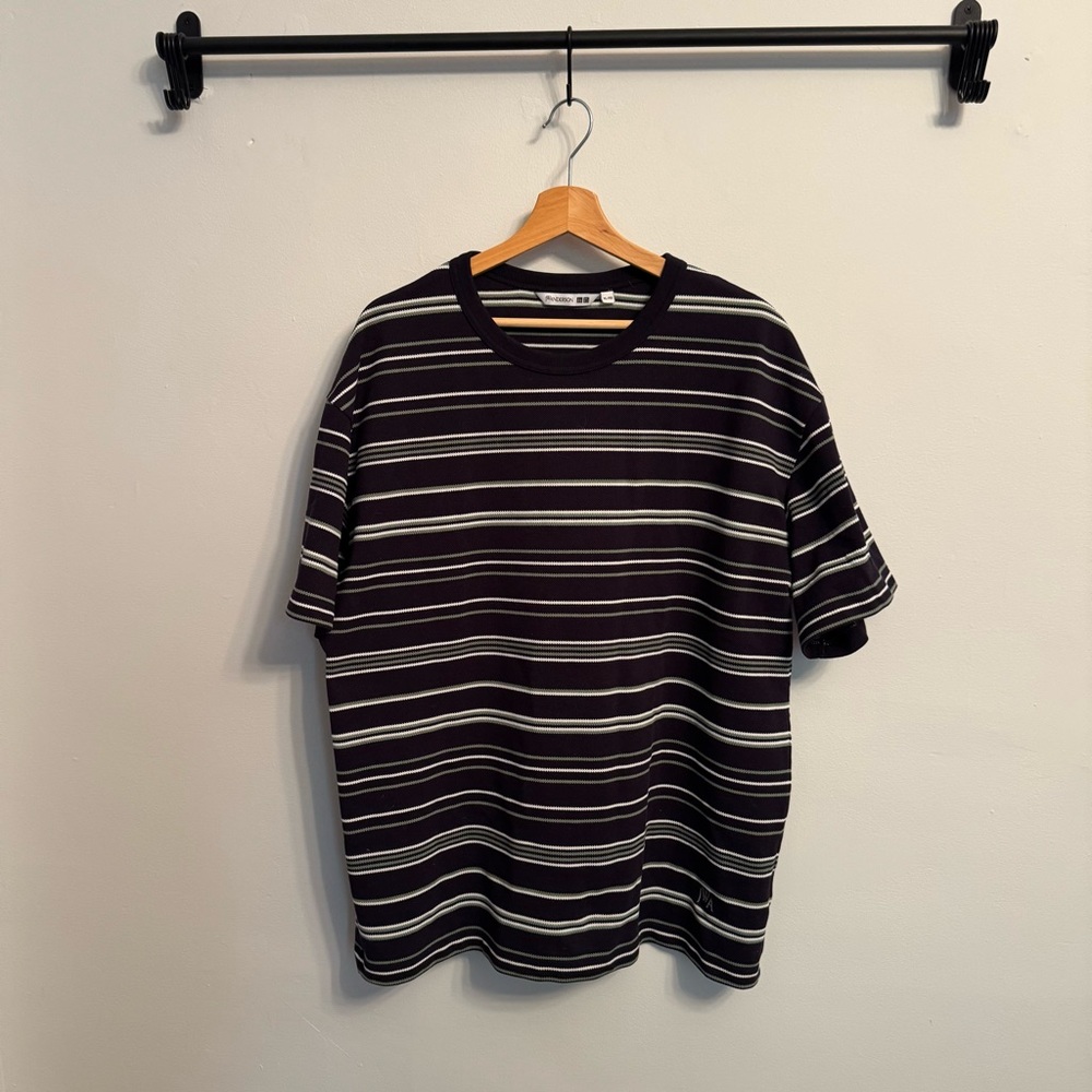 Uniqlo JW Anderson Men’s Dry Pique Striped T-shirt.